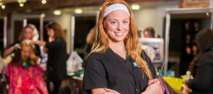 Image of cosmetology students in the salon