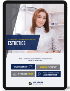 Learn more about esthetics at Gaston College