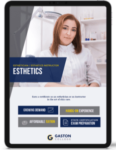 Learn more about esthetics at Gaston College