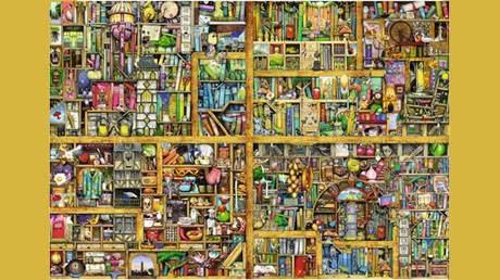 Magical Bookcase Library, Magical Bookcase Puzzle Serious Puzzles