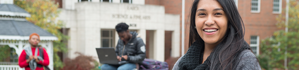 Smiling female student at Dallas Campus