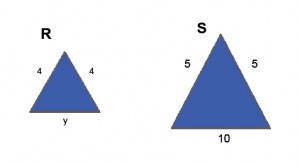 Triangles R and S