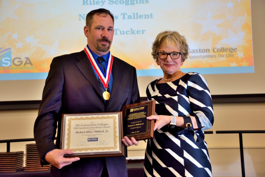 Michael Philbeck and President Patricia Skinner