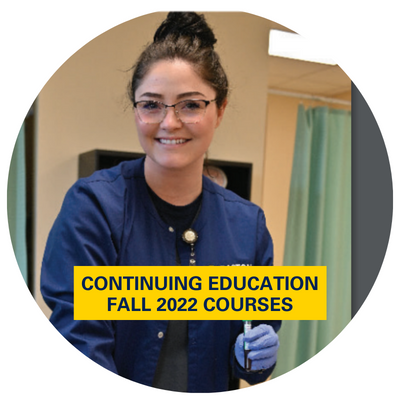 Click here to learn more about Fall 2022 Continuing Education Classes