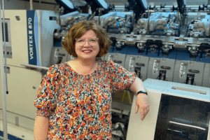 Moore, First graduate of Textile Technology Program