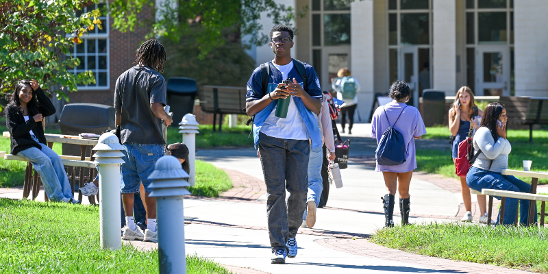 General Campus Photo with Students